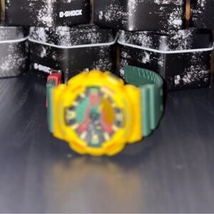 G-Shock Vibrant Yellow and Green Watch